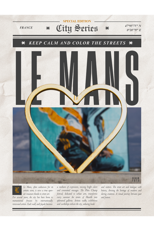 Carte postale Le Mans — Cœur